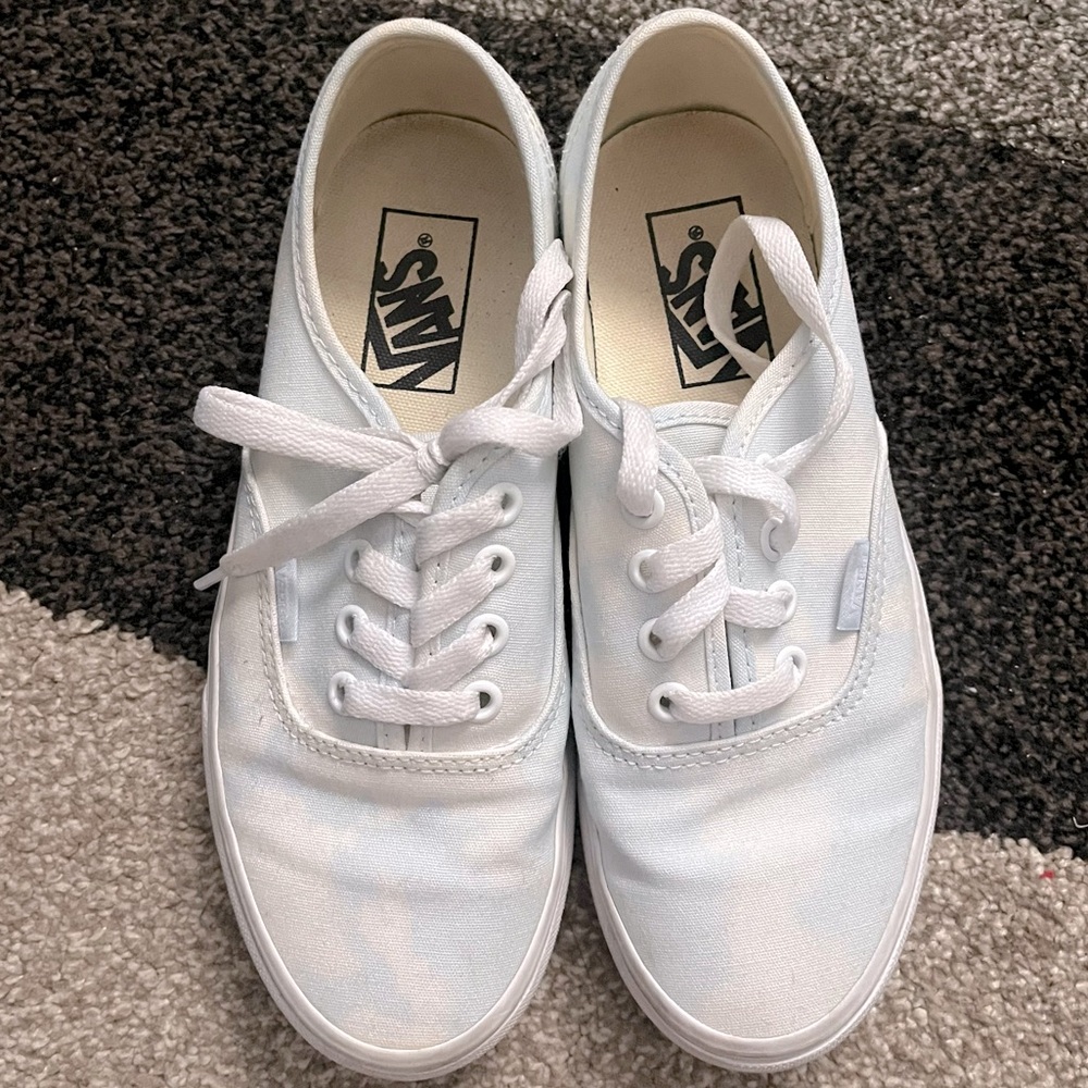 Light blue/ white authentic sneaker vans